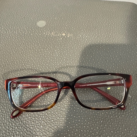 Tiffany & Co Women's Red Eyeglasses - Picture 1 of 4